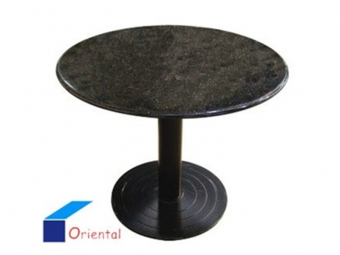 mesa redonda de café al aire libre de la decoración del jardín de piedra de granito 